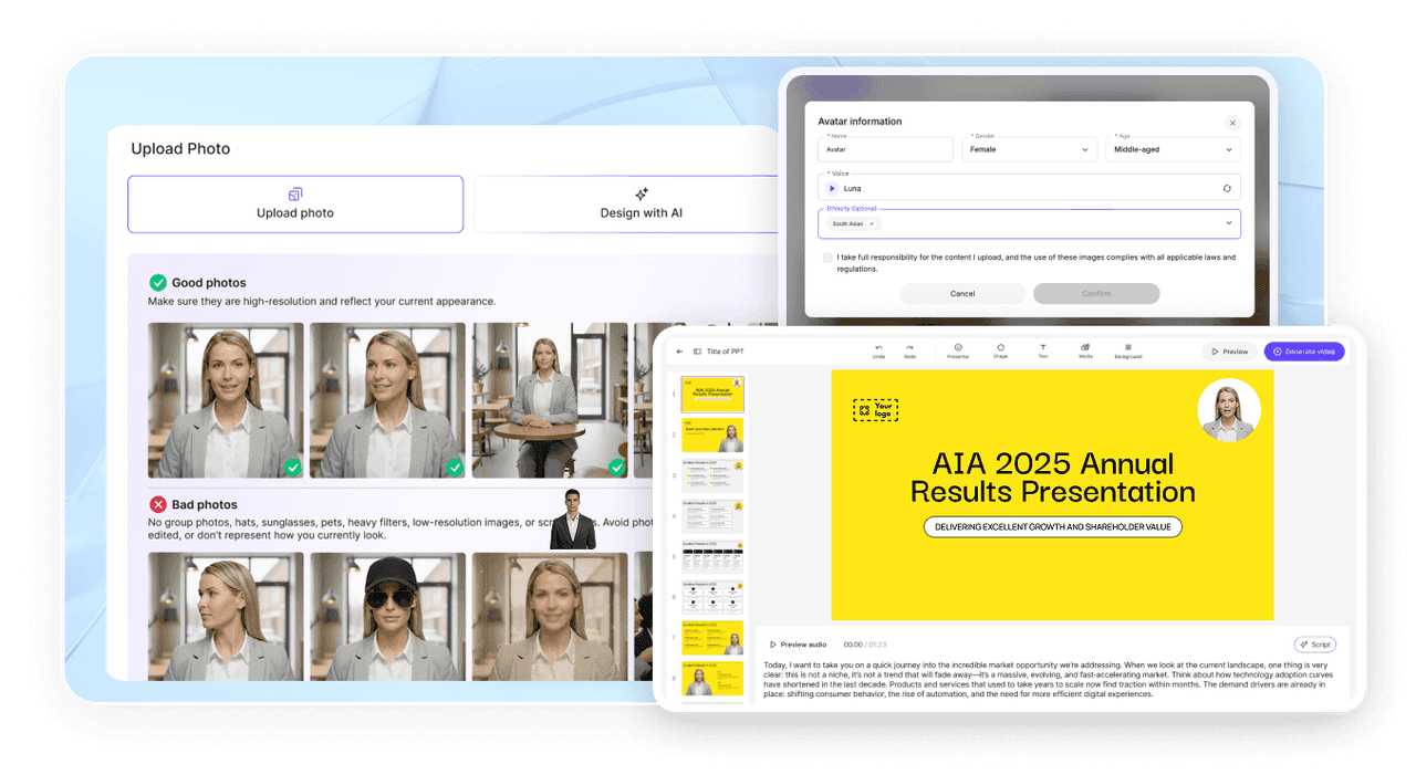 AI Video Generator Interface