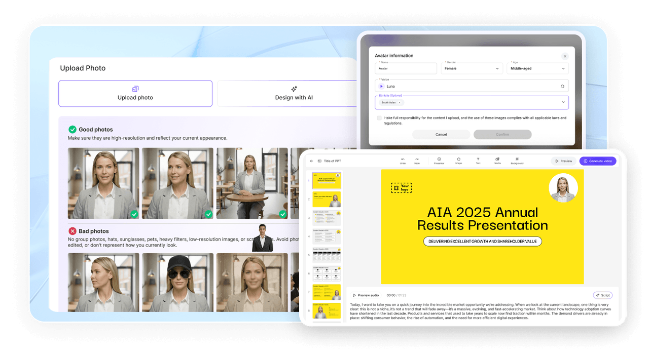 AI Video Generator Interface