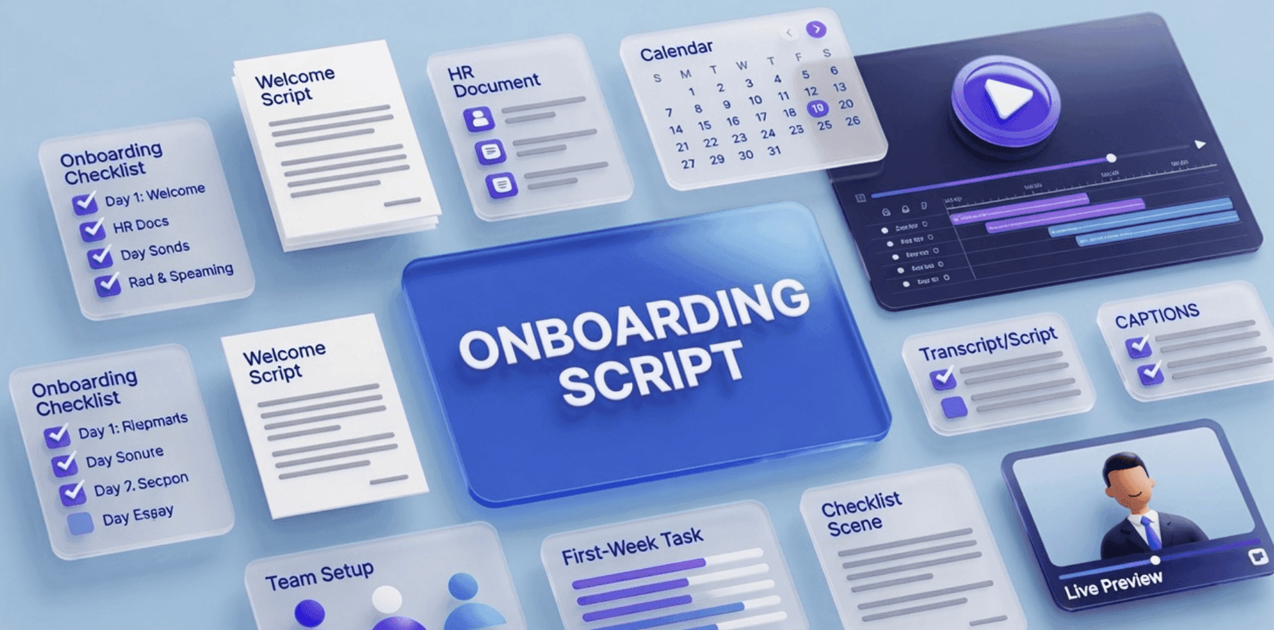 Employee Onboarding Video Script Template: Examples and AI Workflow