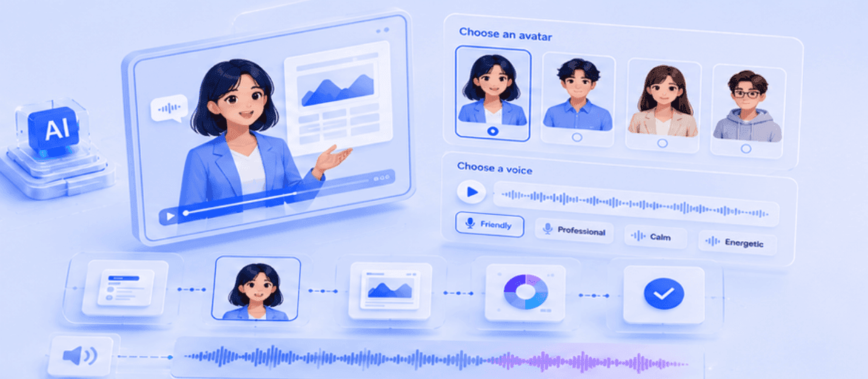 Add an AI presenter to guide viewers