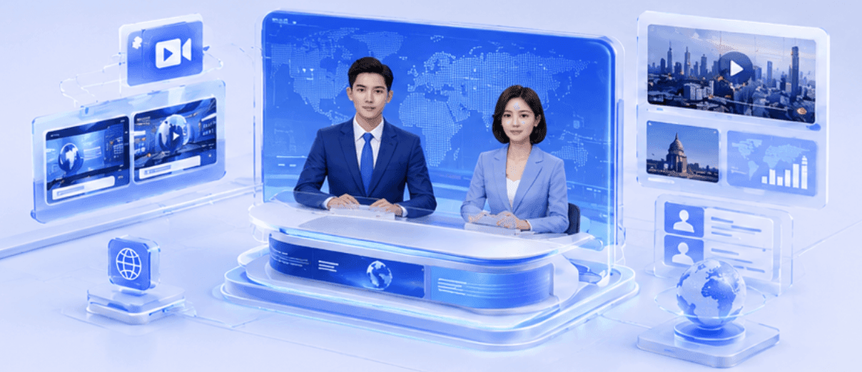 Professional AI News Anchors