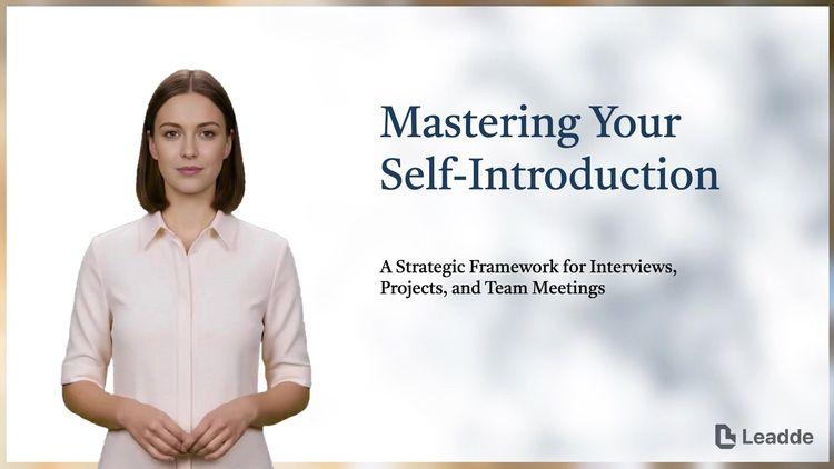 Professional Self-Introduction Presentation