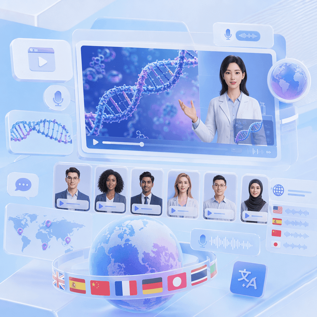 Vertonte DNA-Replikations-Videos in 88 Sprachen