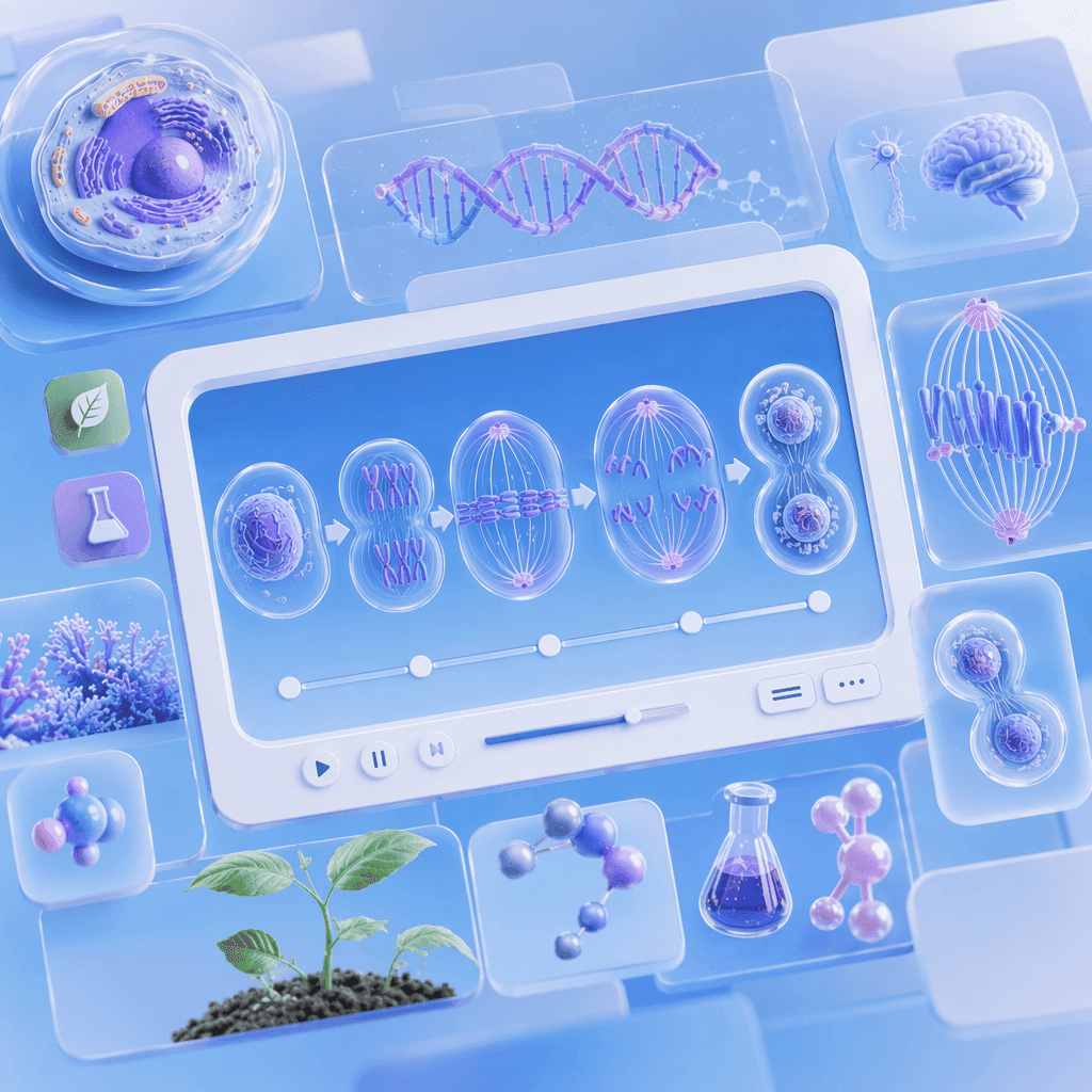 AI Motion for Chromosome Movement, Spindles, and Division Stages