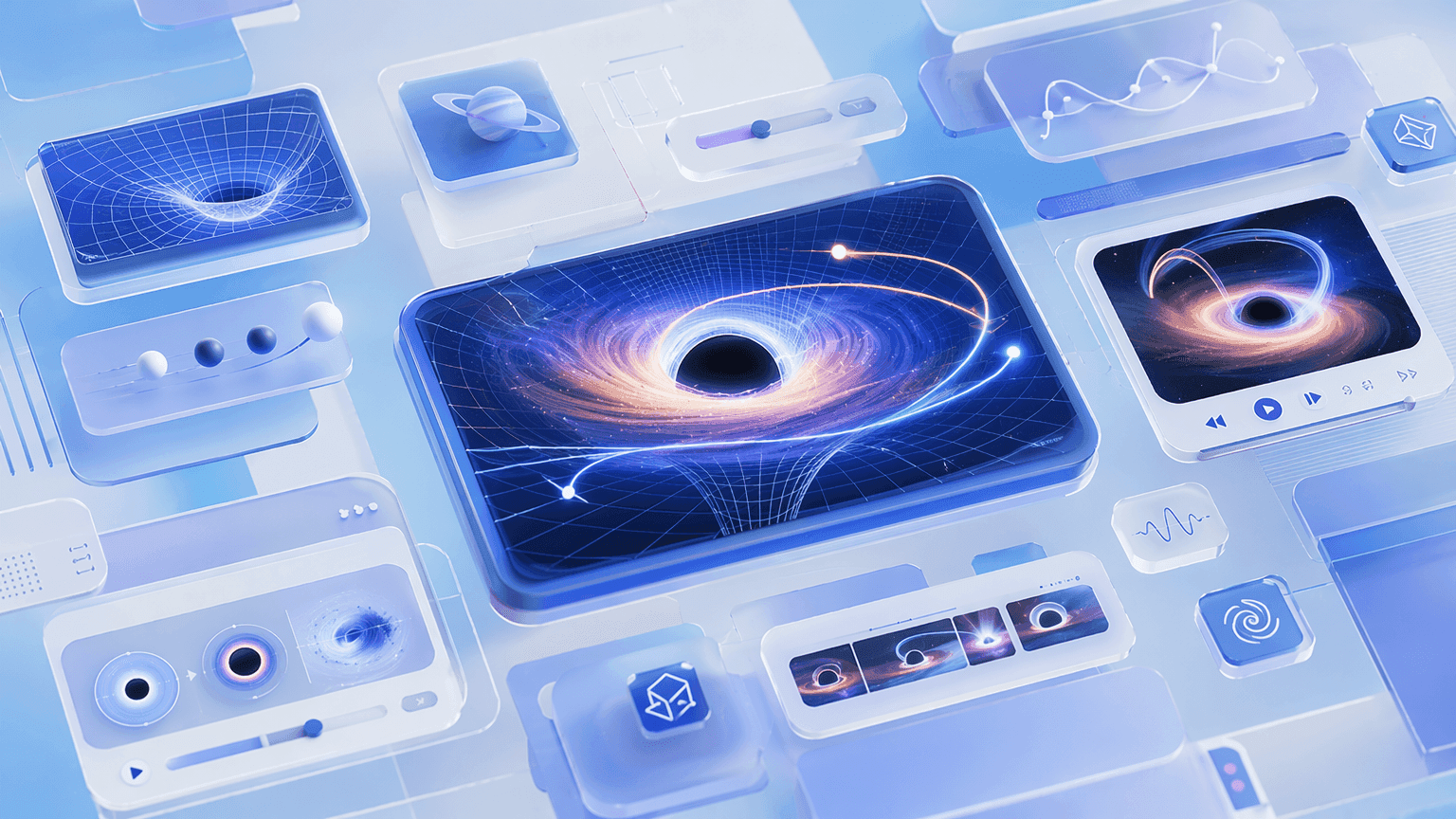 AI Motion for Spacetime Curvature, Gravitational Effects, and Cosmic Processes