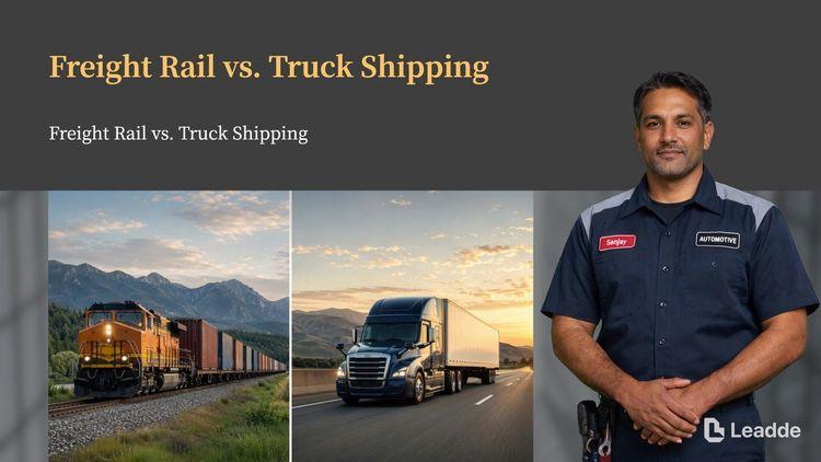 Freight Rail vs. Truck Shipping: Logistics Comparison