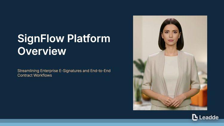 SignFlow: E-Signature and Contract Workflow Platform